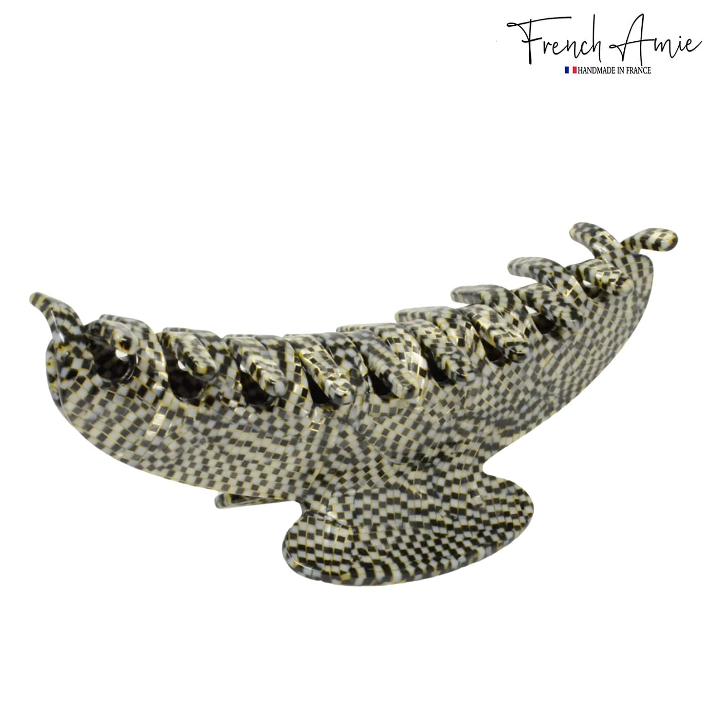 French Amie Contour Opera Large 4 ¾” Handmade Cellulose Jaw Hair Claw Clips for Thick Hair Women Hair Accessories