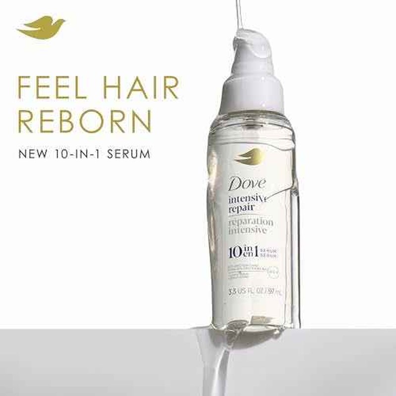 Dove Intensive Repair Amino Serum for Damaged Hair with Bio-Protein Care Technology 3.3 oz