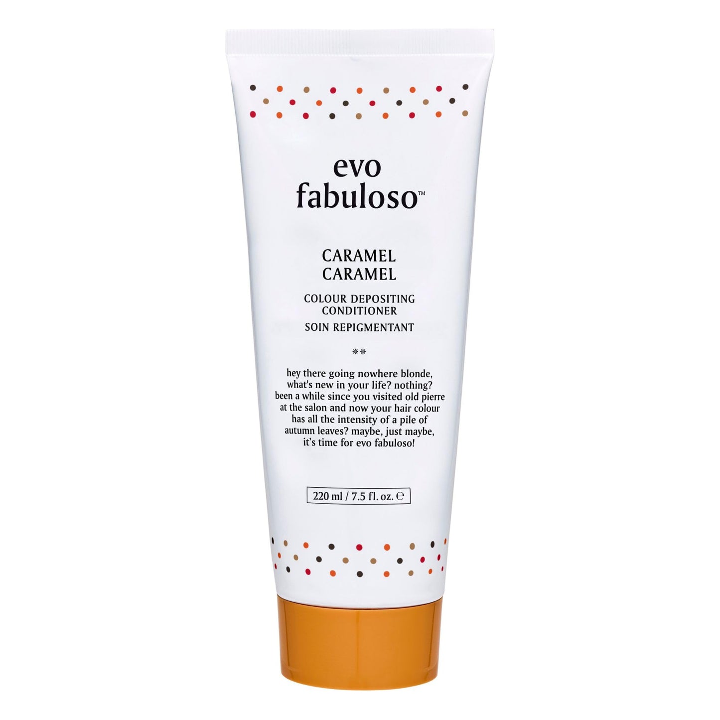EVO Fabuloso Caramel Color Depositing Conditioner for Blonde Hair - Tones, Nourishes & Adds Shine - 7.4 fl oz