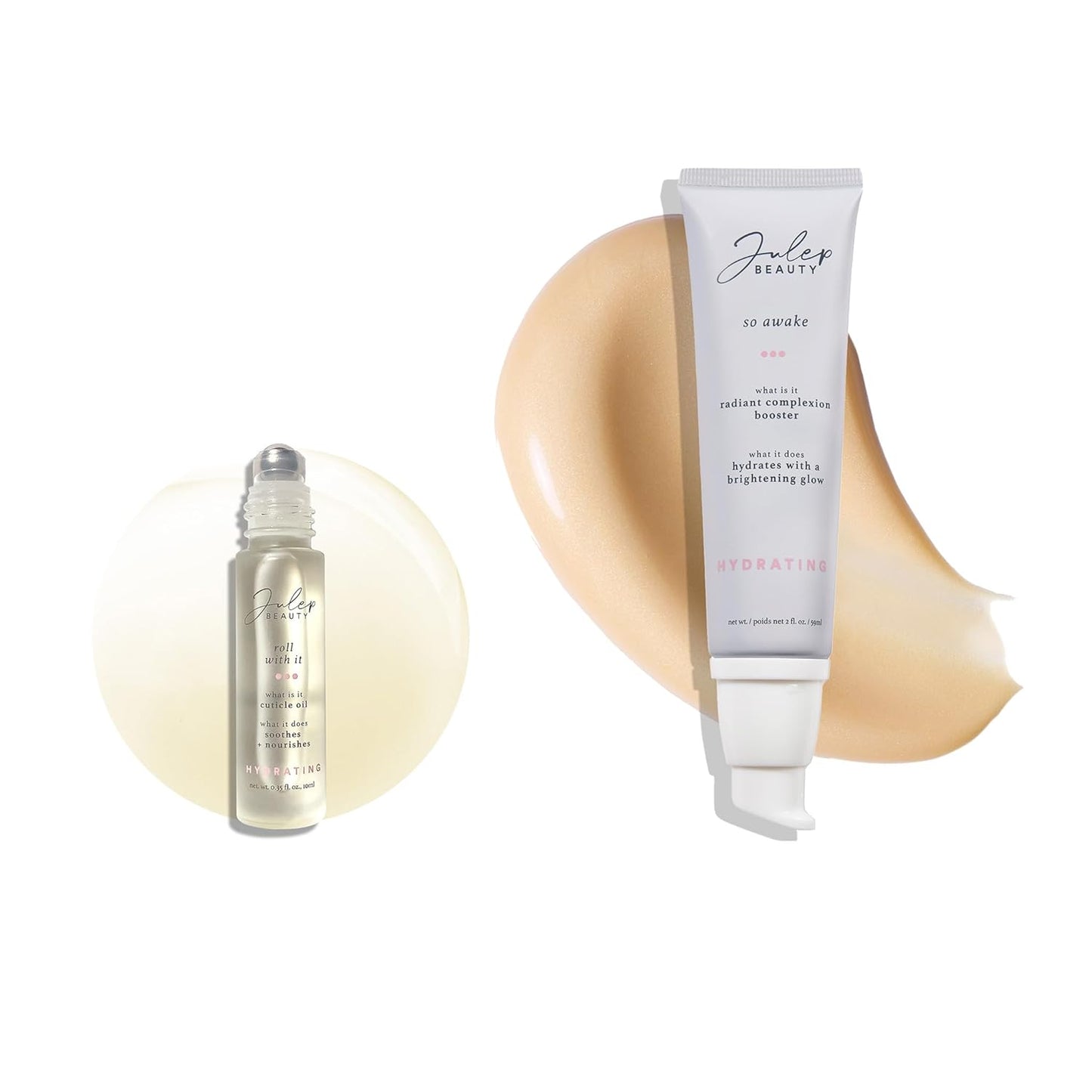 Julep Radiant Skin & Nails Duo | Snail Mucin Moisturizer & Nail Treatment Oil Bundle