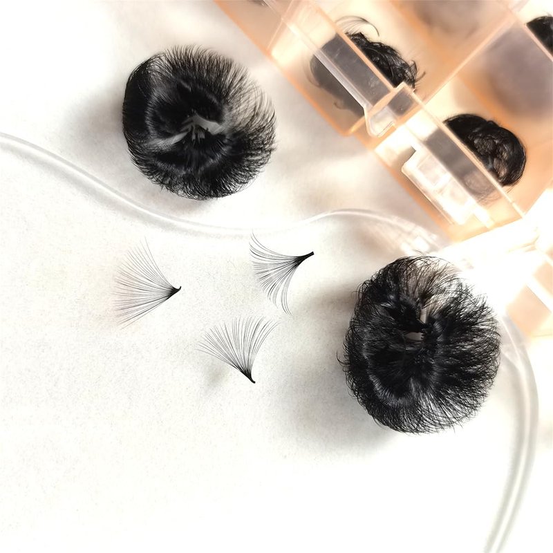 25D D Curl Mix Eyelash Extensions - 1000pcs Handmade Pinching Premade Lash Fans | Mega Volume