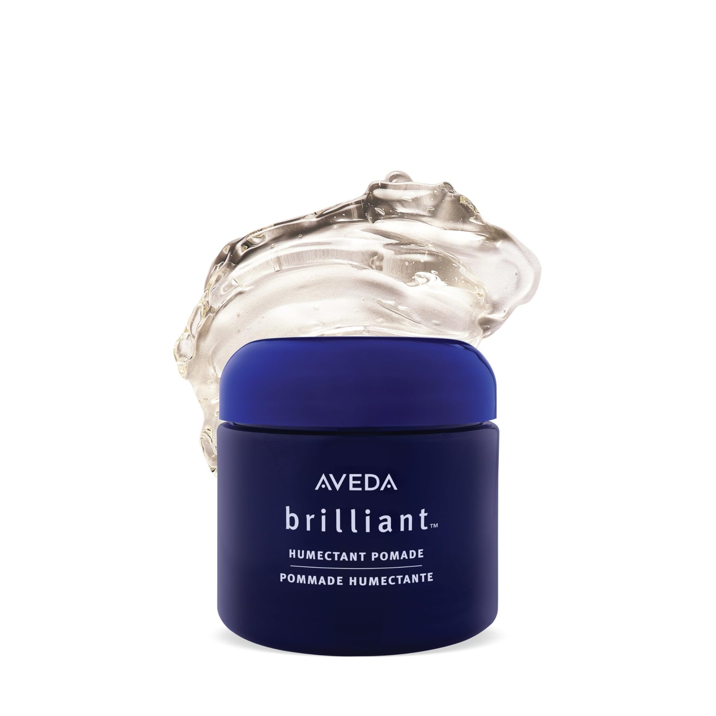 Aveda Brilliant Humectant Pomade | Enhances Curl | Adds Shine and Definition | for Wavy, Curly & Coily Hair Types | Jasmine, Rose, Clove Aroma | 2.5 Ounce