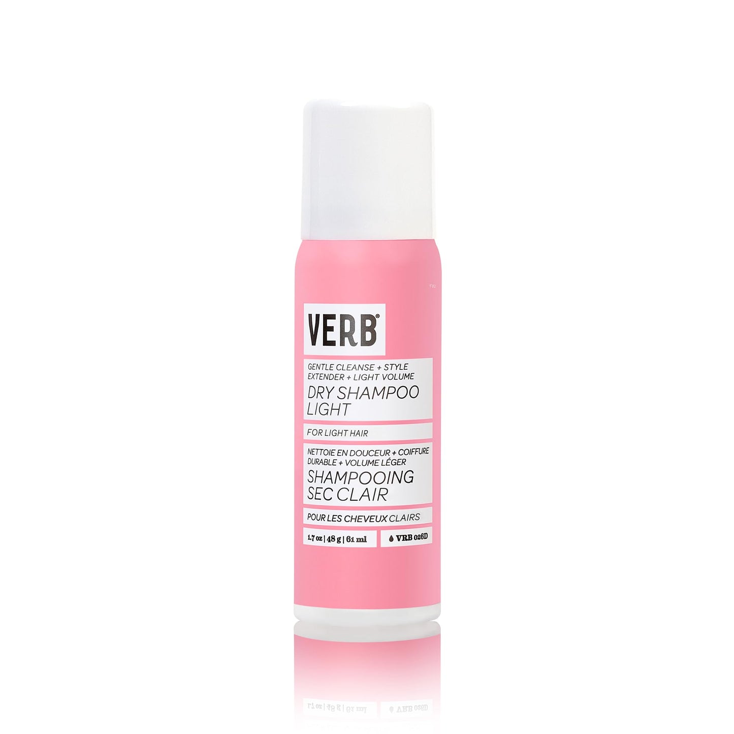 VERB Dry Shampoo Light, 1.7 oz - Refresh, Absorb Oils + Extends Styles - Refreshing Dry Shampoo Spray for Light Tones - Vegan, No Parabens or Harmful Sulfates