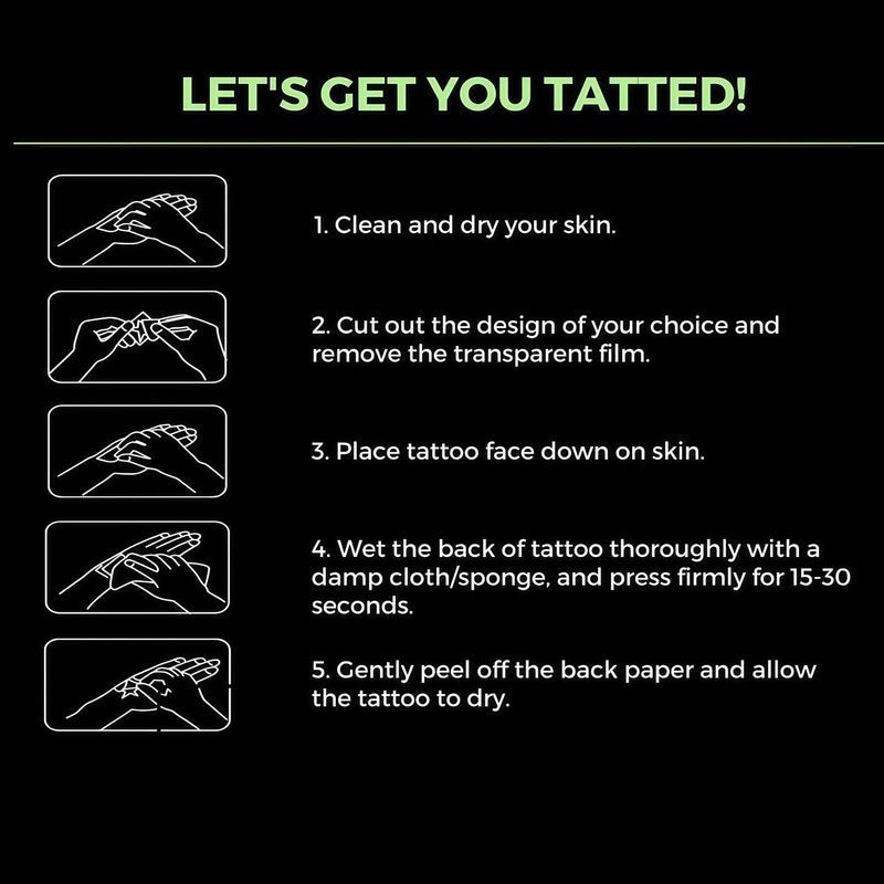 White Trash Temporary Tattoos for Adults – Funny Fake Tattoos for Halloween & Costume Parties – Hillbilly, Trashy Party Attire – Easy to Apply, Waterproof & Long-Lasting (9 Sheets)