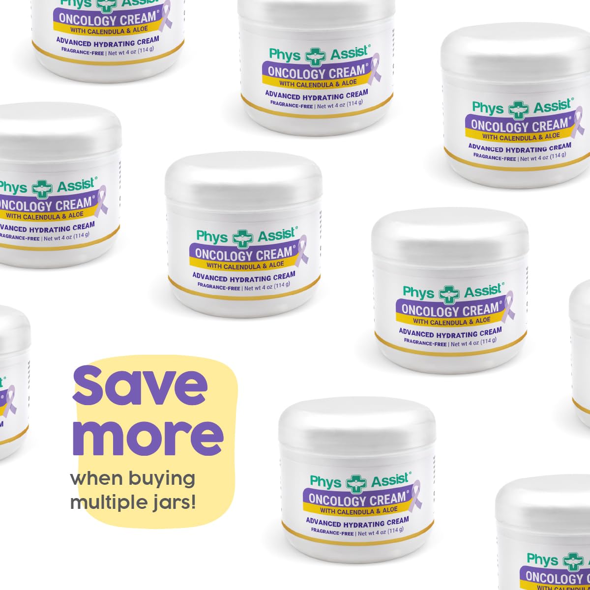 Oncology Calendula Cream - Advanced Hydrating Face & Body Cream for Post-Radiation Care | 4 oz Jar
