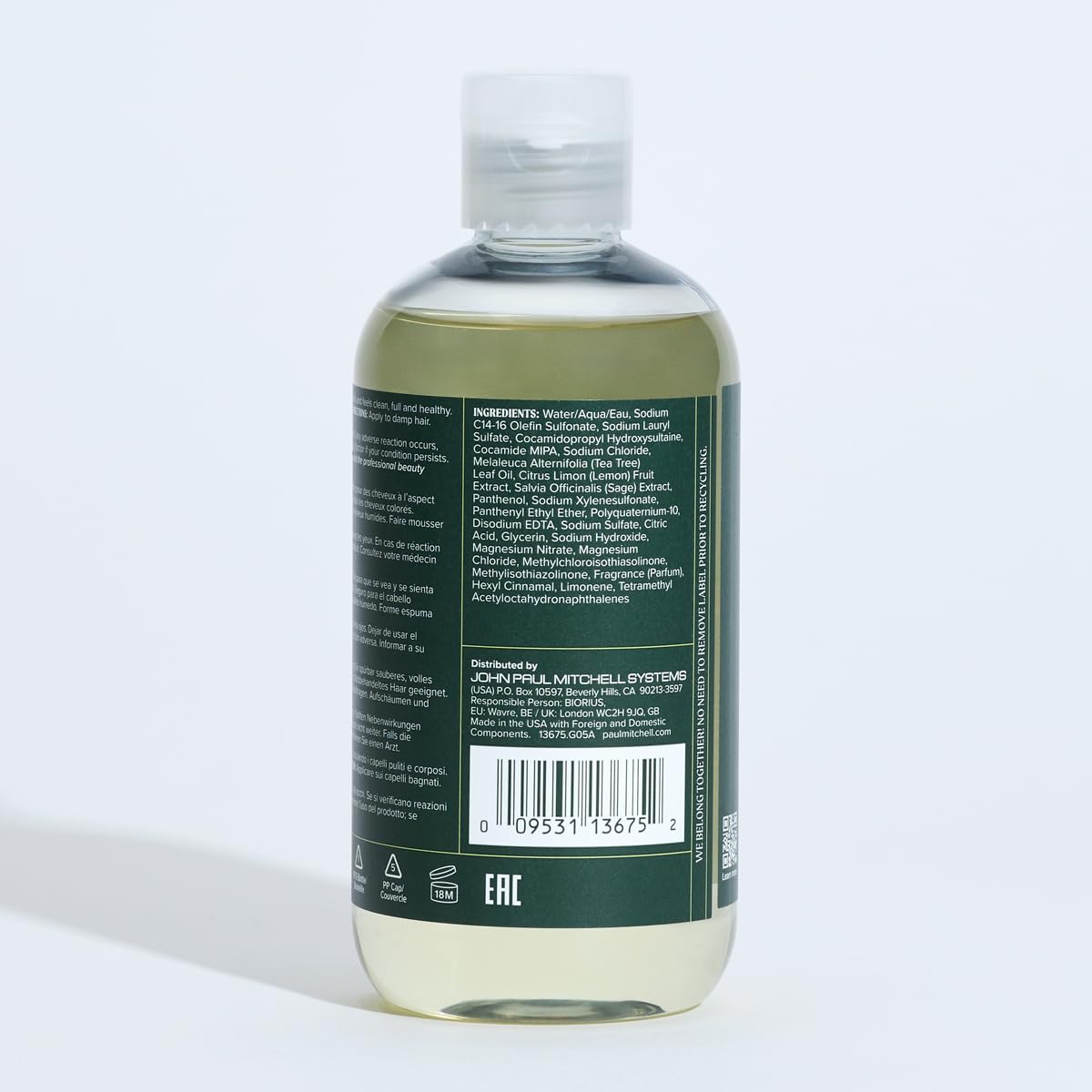Tea Tree Lemon Sage Thickening Shampoo, Builds Body + Boosts Volume, For Fine Hair, 10.14 fl. oz.