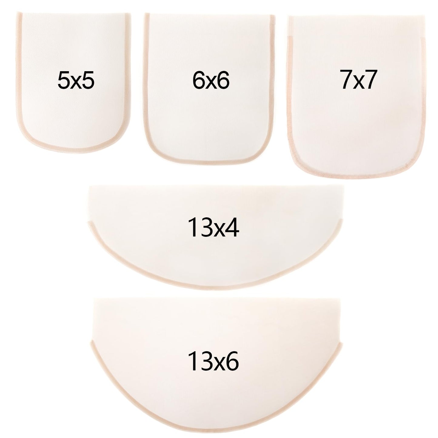 BEEOS 7x7 Skinlike Real HD Lace for Wig Making 1 Pieces, 0.1mm Ultra-thin Swiss Lace Net Base for Making Closure, Wigs Accessories for Repairing Wig Cap