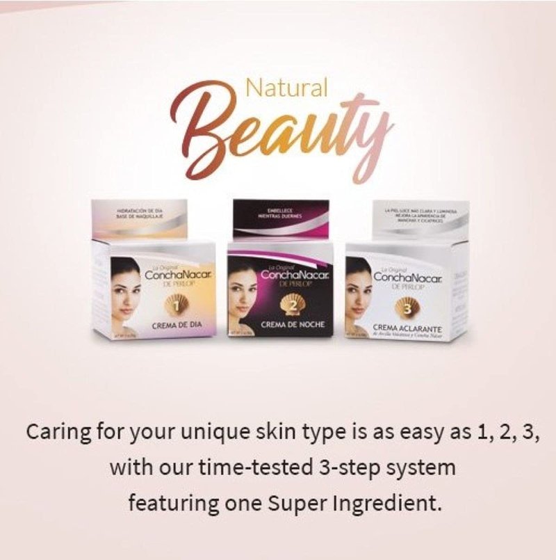 Concha Nacar Day Cream - Hydrating Formula for Radiant Skin | 2 oz, White (Pack of 6)