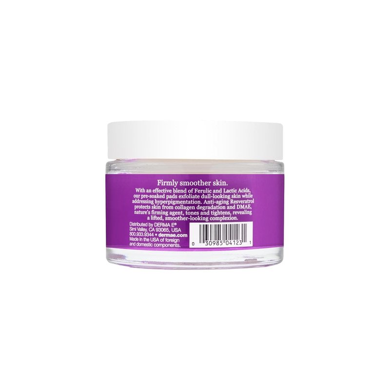 Derma E Ferulic Acid Resurfacing Pads - Exfoliating & Brightening | 1.7 oz
