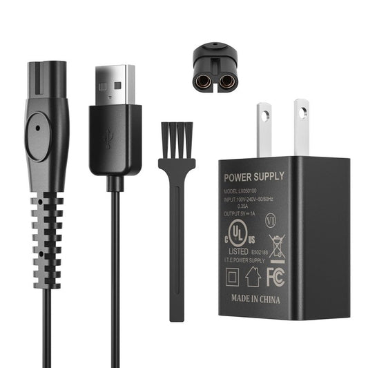 Xxszhy 5V Fast Charger Fit for Philips Norelco One Blade QP2724 QP2834 QP1324 QP4631 QP6542 QP6552 QP4530 QP1924 MG7910 MG5910 MG9510 MG9525 Fit for Phillips One Blade Trimmer Electric Shaver Razor