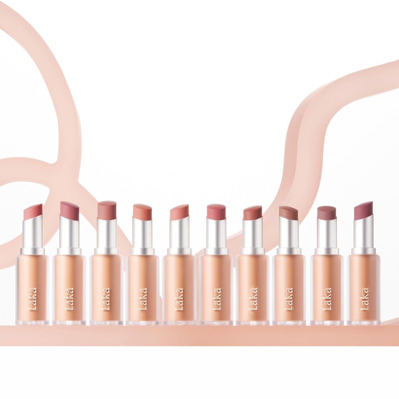 Laka Bulky Matte Lipstick, 4g/0.14oz., Long Wear, Non-Drying Lip Stain Stick with High Pigmentation, Voluminous Lips, K-Beauty (#406 New Passion)