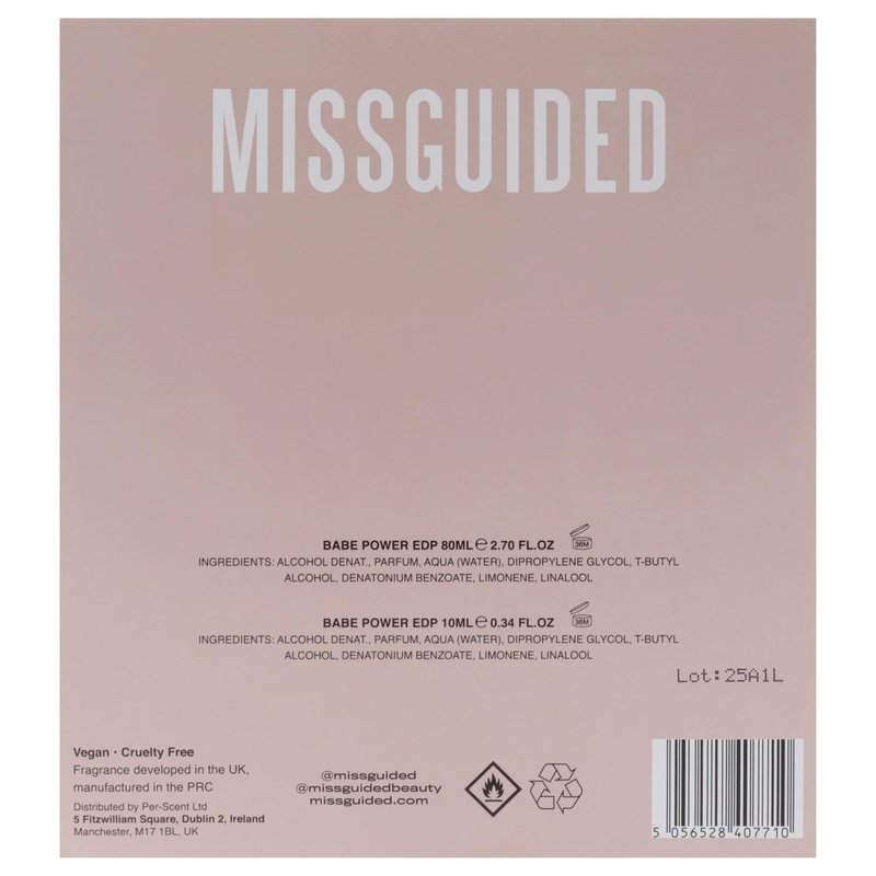 Babe Power by Missguided for Women - 2 Pc Gift Set 2.7oz EDP Spray, 0.34oz EDP Spray