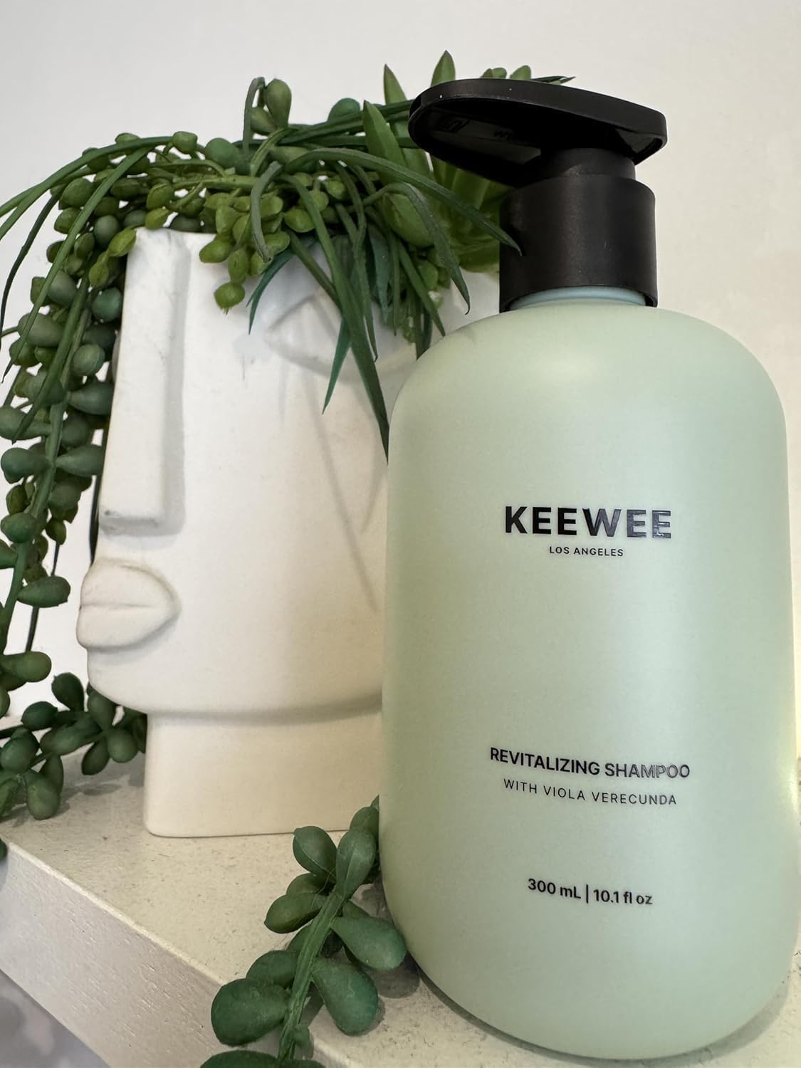 SRILabs KEEWEE Hair Growth Shampoo with Biotin, Niacinamide, Green Tea & Ginkgo – Thickening for Thinning Hair & Hair Loss | Sulfate-Free, Color-Safe, Scalp-Calming