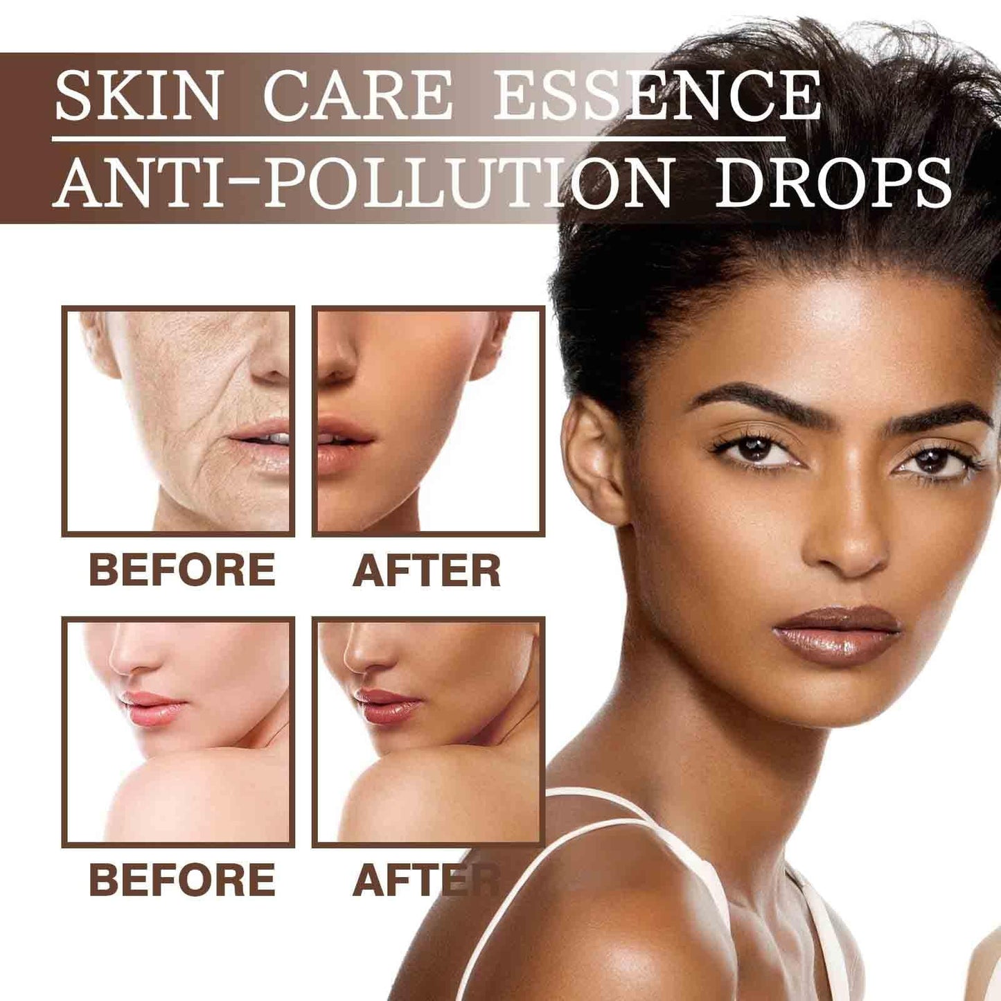 Bronzer Drops for Face & Body | Self-Tanning Peptide Serum with Anti-Aging & Anti-Pollution | Vegan Liquid Bronzer Drops, Cruelty-Free, Streak-Free Natural Glow