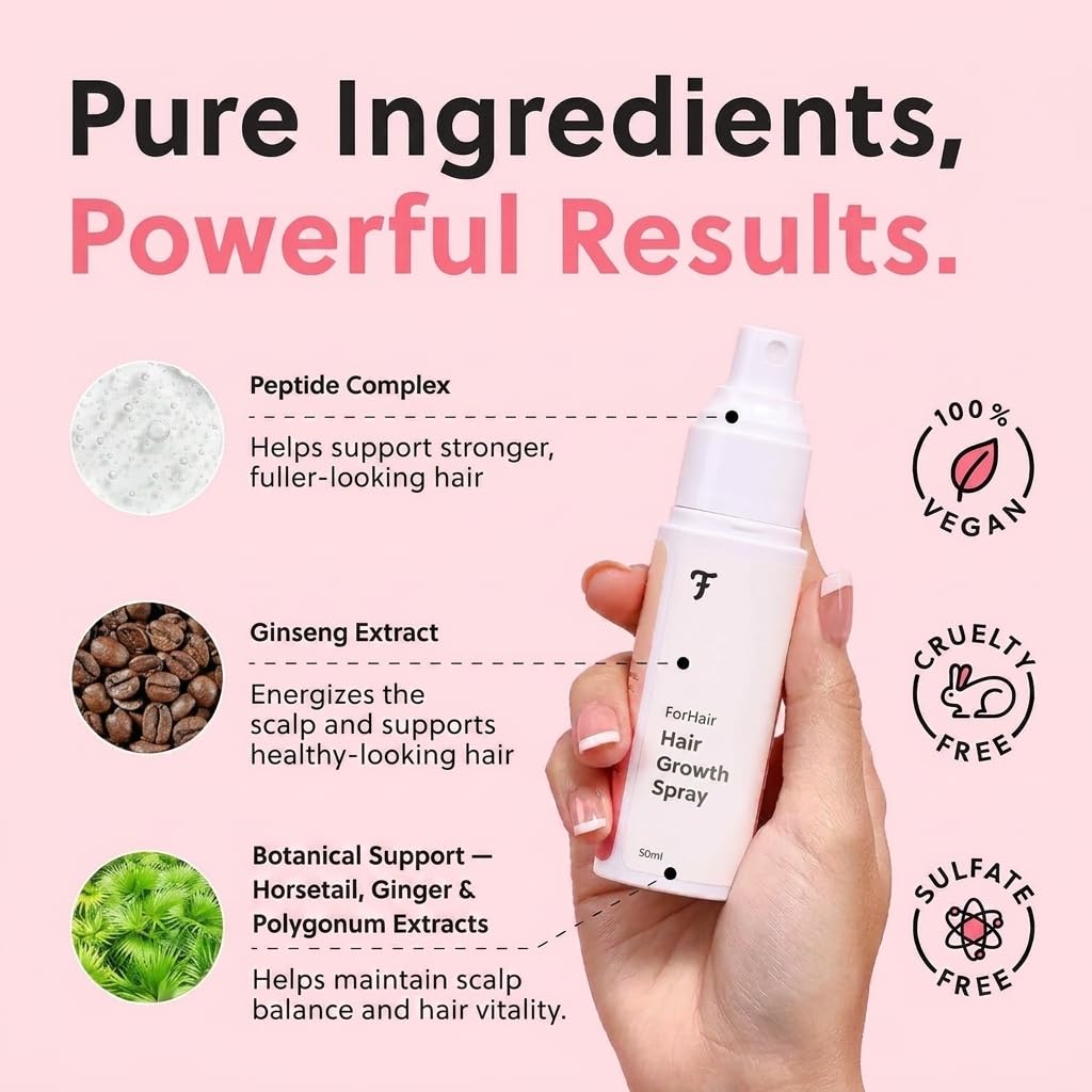 Hair Growth Serum for Women | Hormone-Free Regrowth Treatment for Thinning Hair - Fast Absorbing 50ml