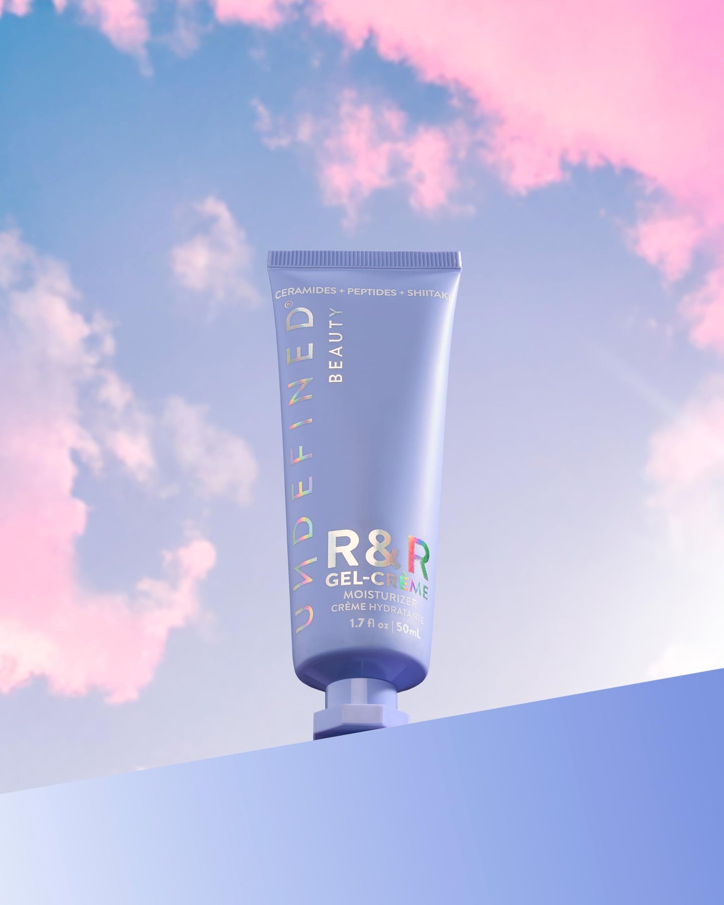 Undefined Beauty NEW R&R Gel-Crème Moisturizer infused with Ectoin, Urea, Cloudberry, Peptides, Ceramides, Hyaluronic Acid, Niacinamide to hydrate, plump and boost skin barrier, 1.7oz