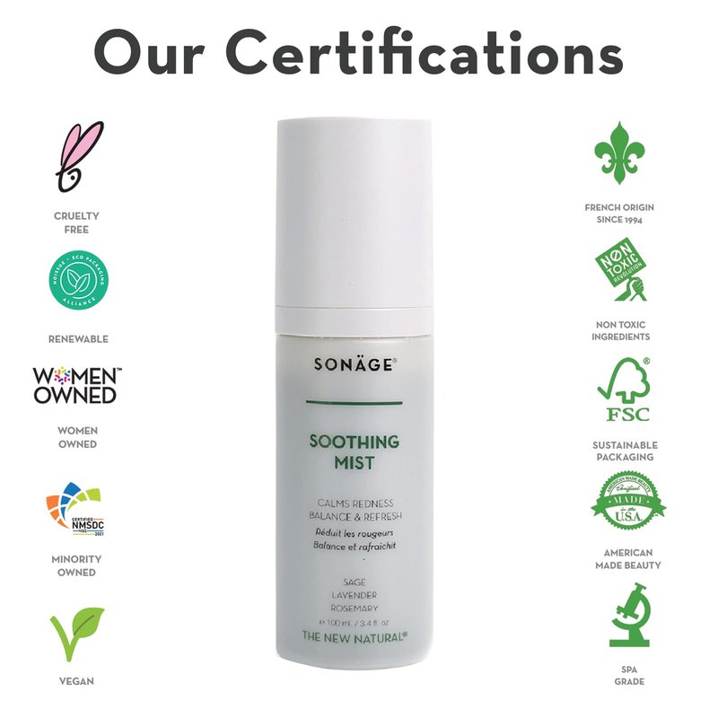 Soothing Mist Facial Spray - Alcohol-Free Calming Formula | Reduces Pores & Soothes Redness
