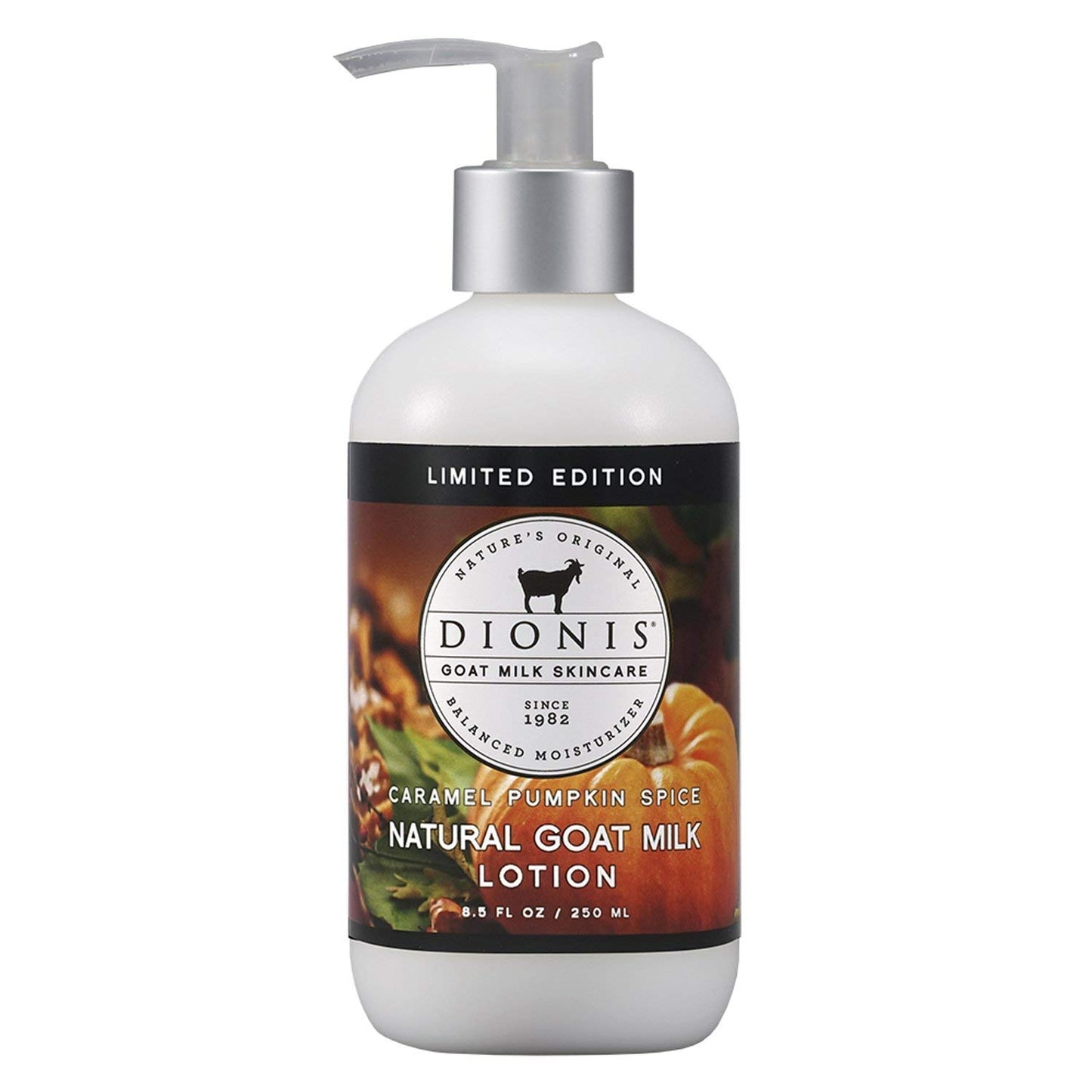 Dionis Goat Milk Skincare Caramel Pumpkin Spice Scented Hand Cream & Lip Balm Set (1 oz and .28 oz) & Goat Milk & Caramel Pumpkin Spice Lotion (8.5oz)