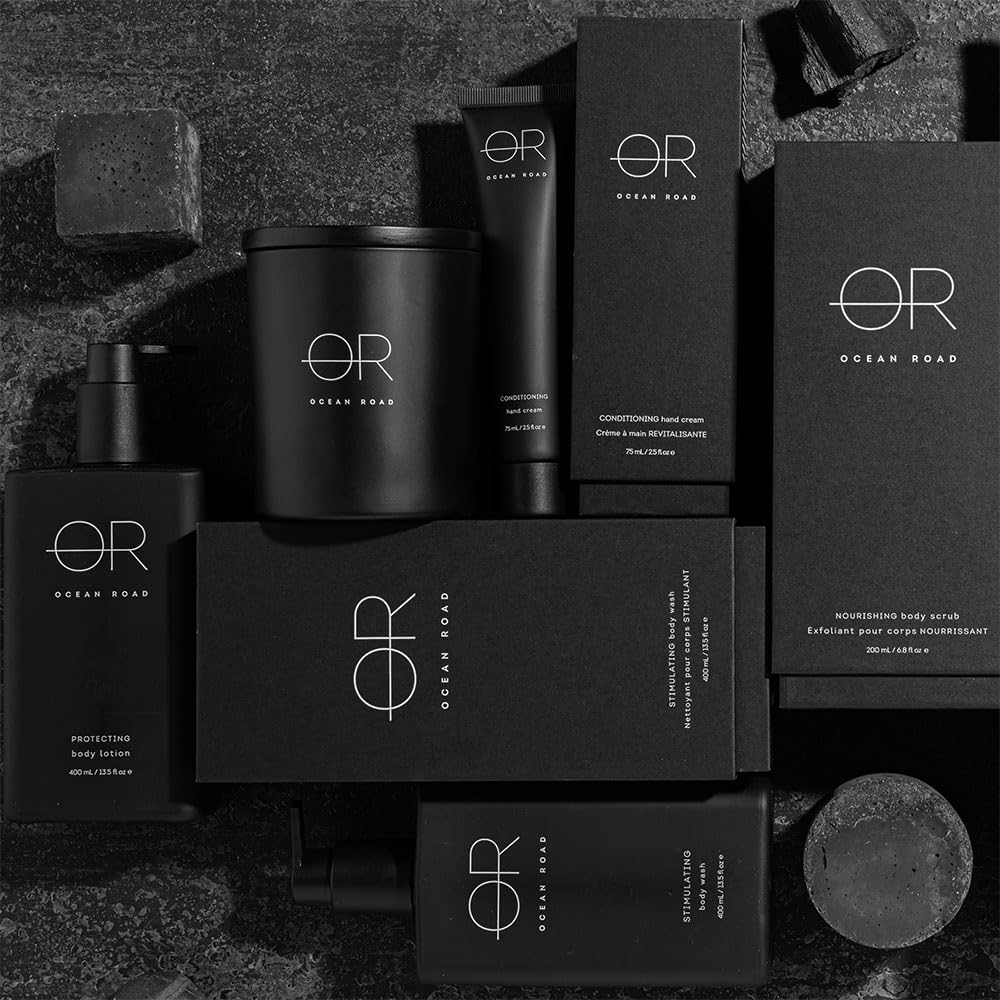 OCEAN ROAD Black Hand Cream 2.5 fl oz - Nourishing Liquorice Extract Formula for Soft, Hydrated, Silky Smooth Hands – Vegan, Australian Made, Delicately Scented Skincare