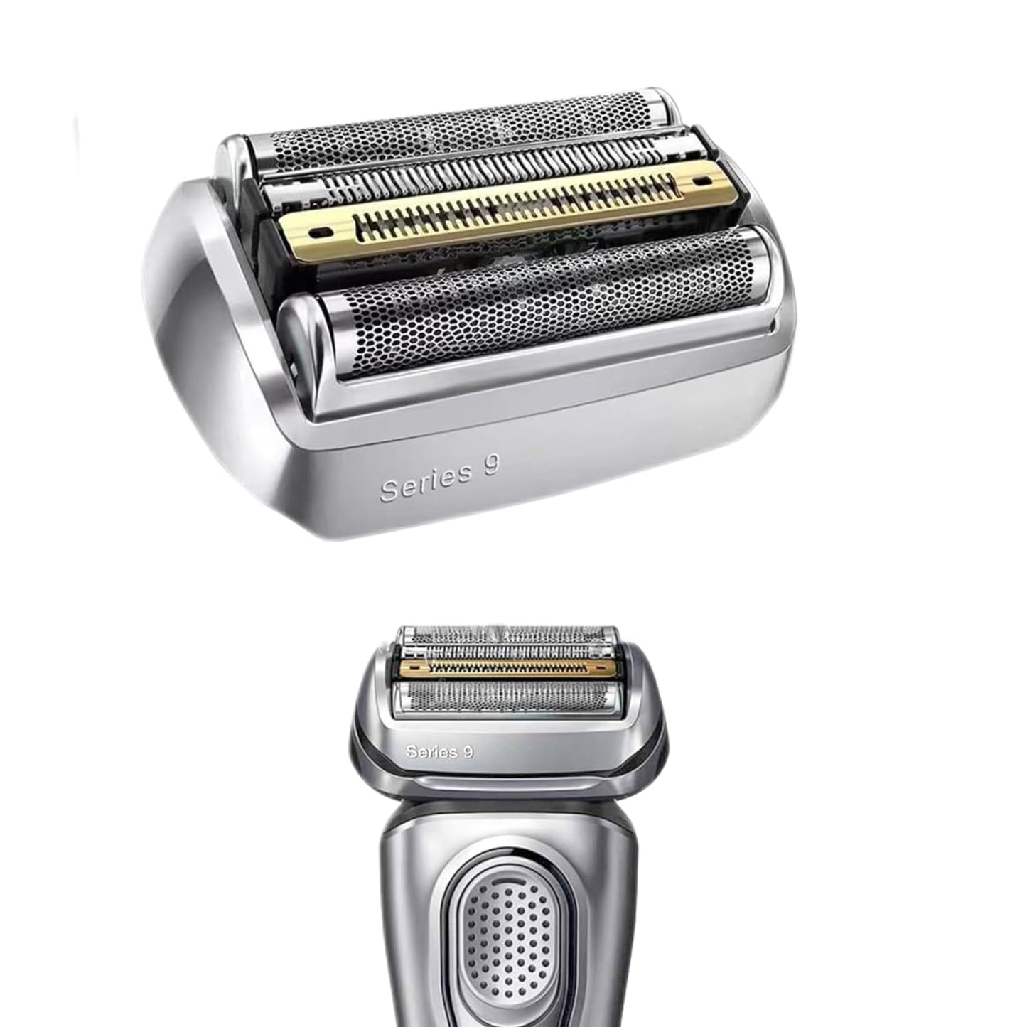 Series 9 92S Replacement Head Electric Shaver blade Compatible with Braun Series 9 Shavers 290cc, 9291cc, 9370cc, 9293s, 9385cc, 9390cc, 9330s, 9296cc Shaver(1 pack Silver)