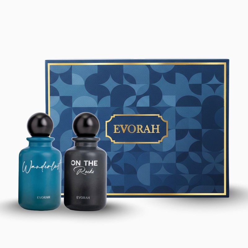 EVORAH Luxury Mens Cologne Set | Masculine Perfume Set | Premium Cologne for Men | Ideal Gift for Male | Designer Fragrance Combo (Pack of 2 x 25 ml)