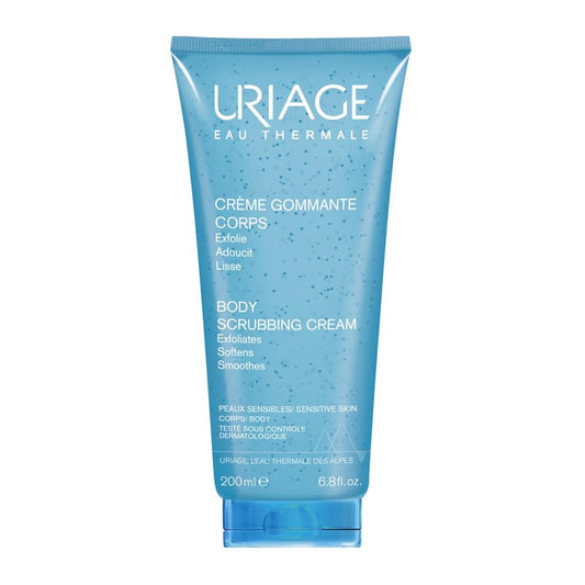 Uriage Body Scrub & Exfoliator With Silica Beads, 3-In-1, Exfoliates, Softens & Smoothes, Gently Removes Dead Cells, Suitable For All Skin Types, Even Sensitve, Cocooning Creamy Texture, Floral Scent