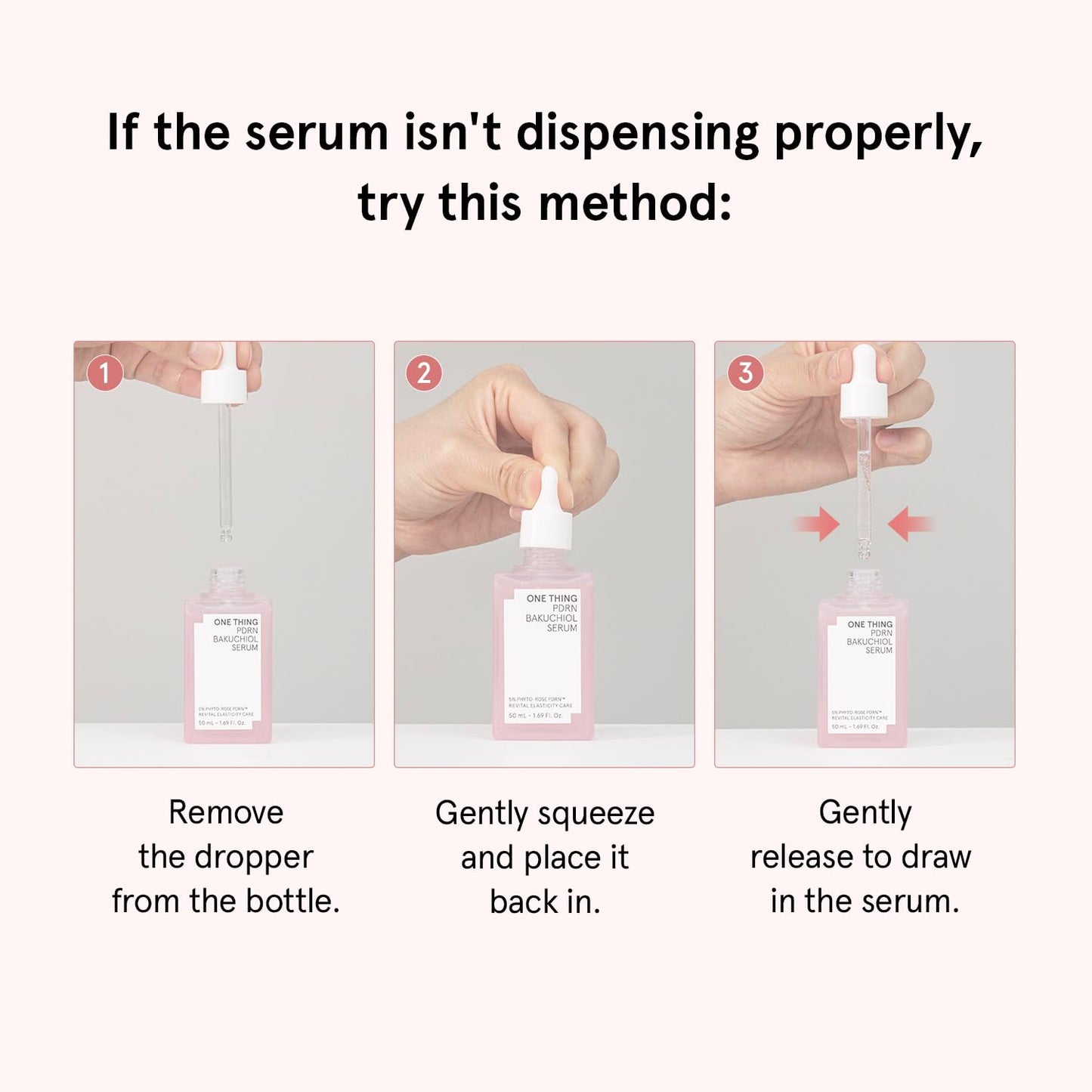 ONE THING PDRN Bakuchiol Serum, Daily Moisturizing Face Serum for Plump and Smooth Skin, Inner Moisture, Hydrating, Revitalizing 1.69 fl oz
