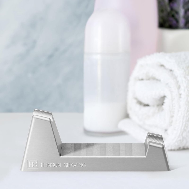 Henson Razor Stand - Durable Aluminum Safety Razor Holder for Men & Women | Fits Henson AL13, AL13-M, Ti22