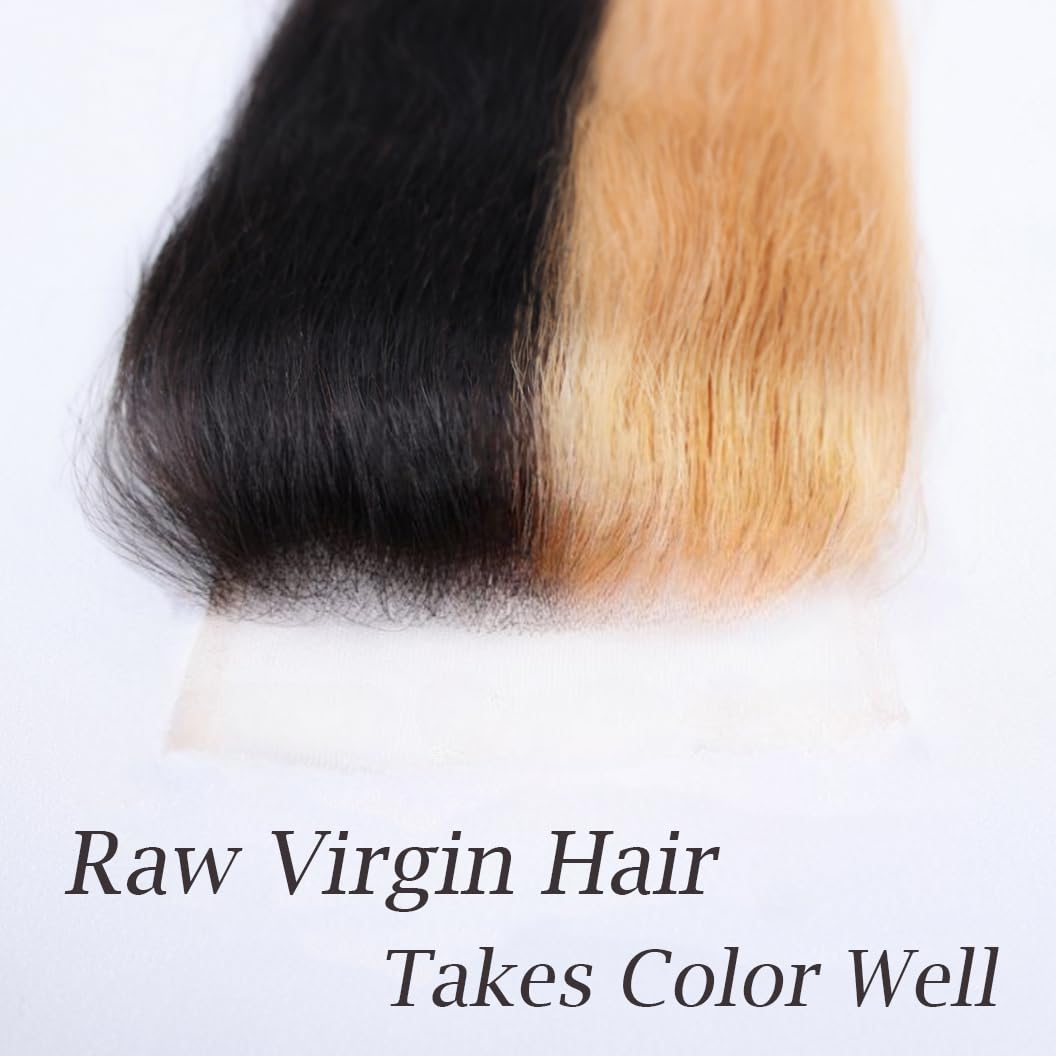 CindiRiver 2x6 HD Lace Closure Deep Wave 14 Inch Virgin Human Hair, Invisible Swiss Real HD Lace, Natural Hairline, Skinlike Lace Frontal Closure Only