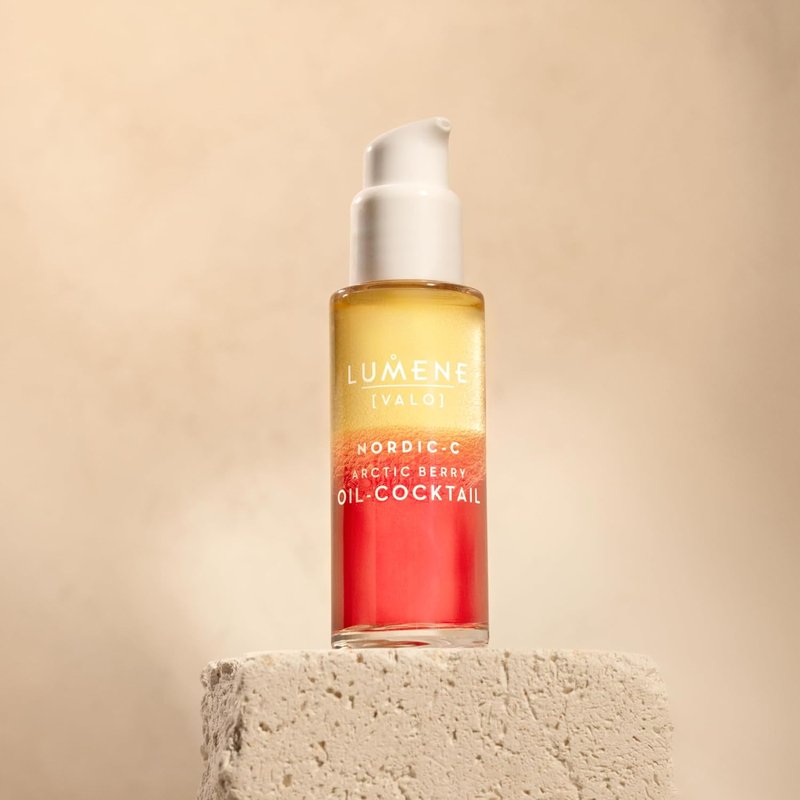 Lumene Nordic-C Arctic Berry Face Oil - Hydrating Serum with Vitamin C & Hyaluronic Acid | 30 ml