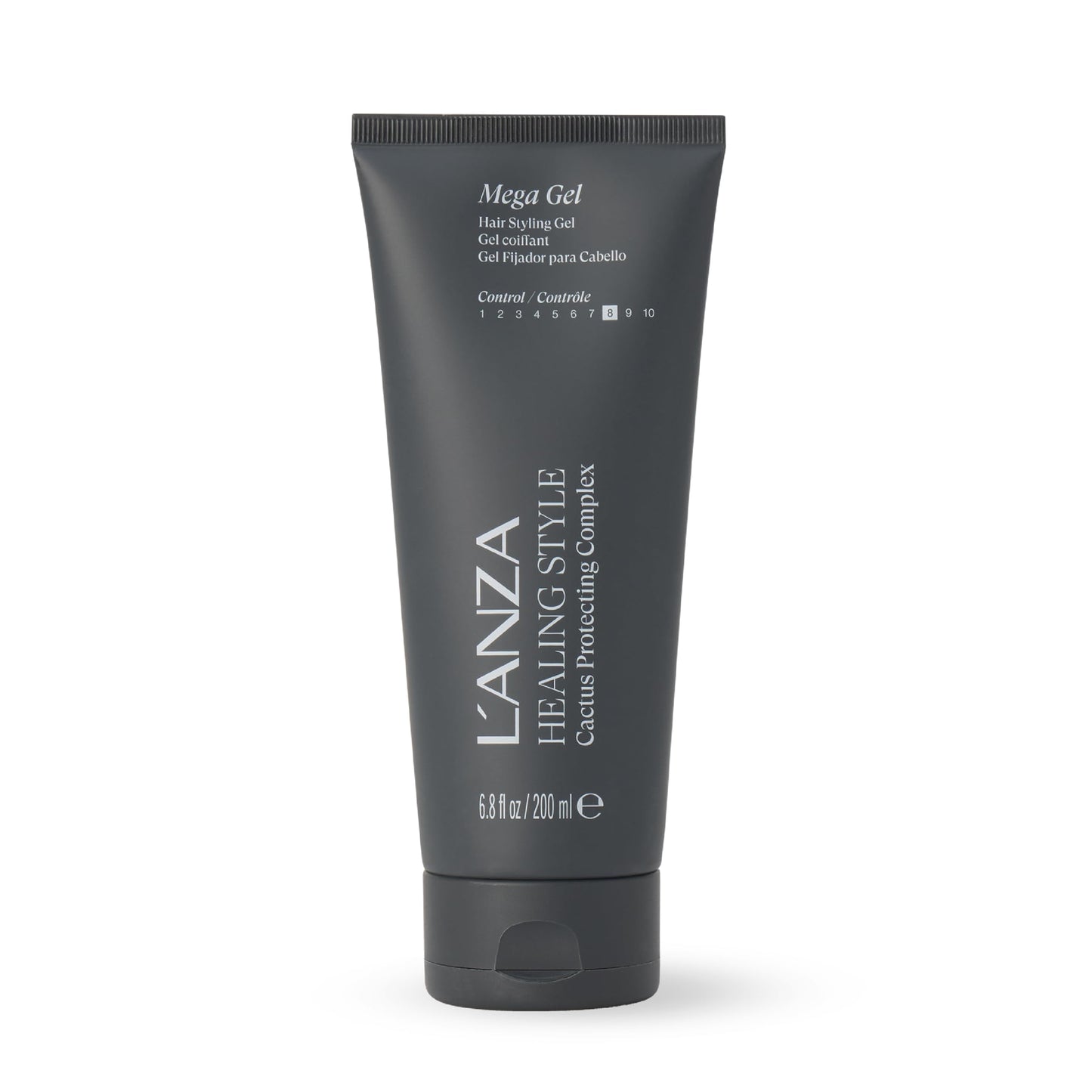 L'ANZA Healing Style Mega Gel with Strong Hold Effect, Nourishes and Refreshes the Hair While Styling, With Keratin, Alcohol-free Formula, and UV Rays Protection to Prevent Damage (6.8 Fl Oz)