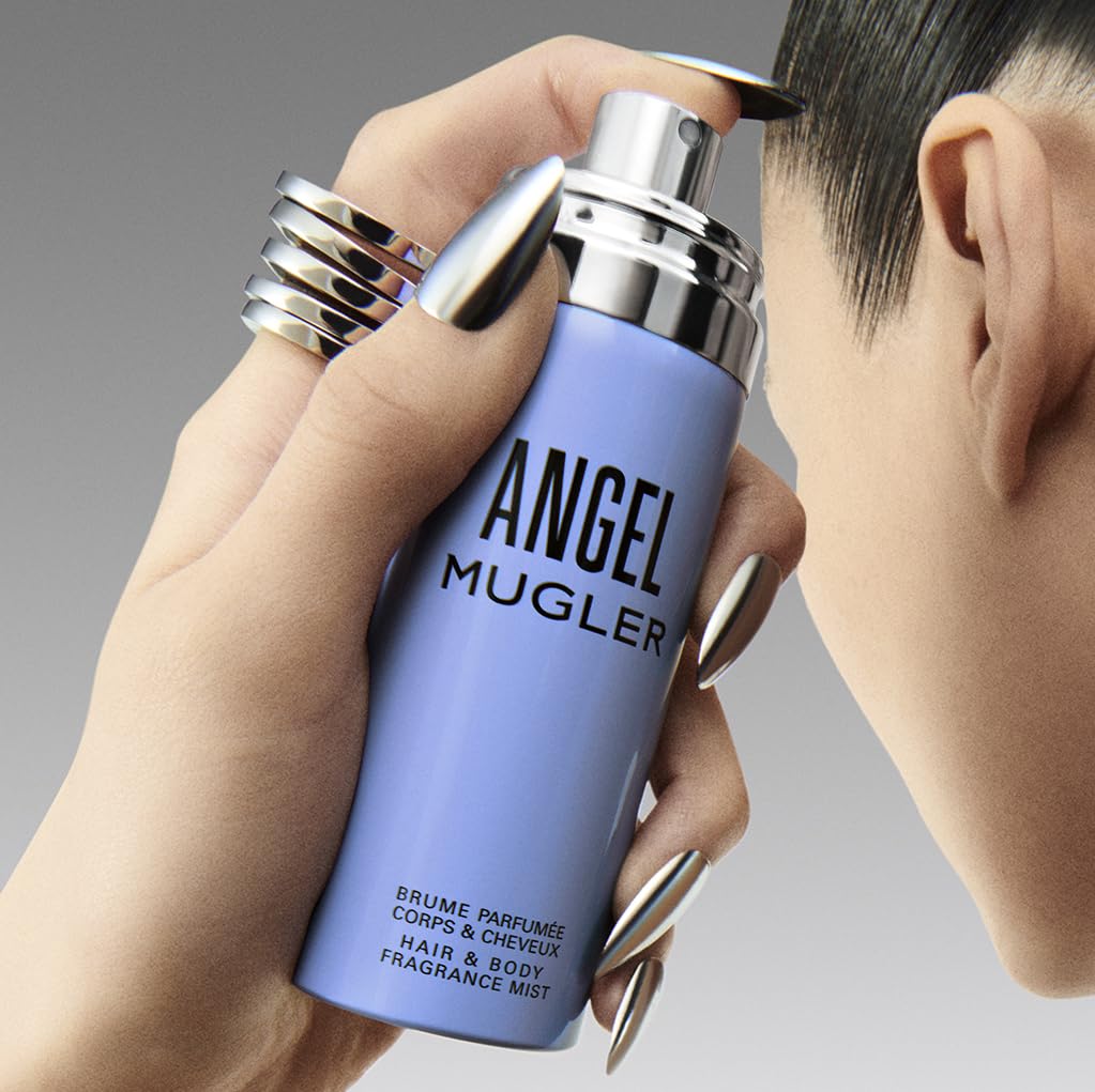 Mugler Angel Hair & Body Mist - Ambery & Woody Women's Perfume - 3.3 Fl Oz