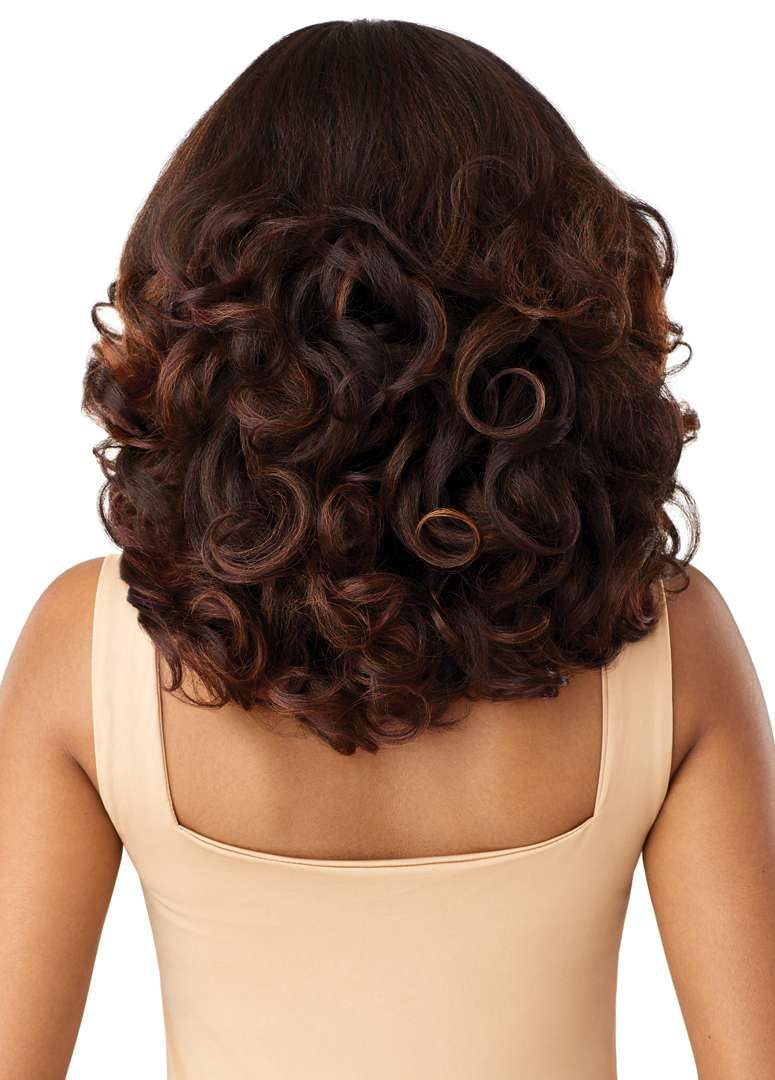 Outre Melted Hairline Kinky Soft Edges Wig - Kinky Soft 2 in Brown Copper Swirl