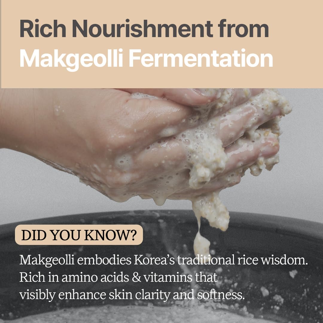 Rice Makgeolli Serum - Hydrating & Nourishing Formula with Korean Rice - 30 ml (1.01 Fl Oz)