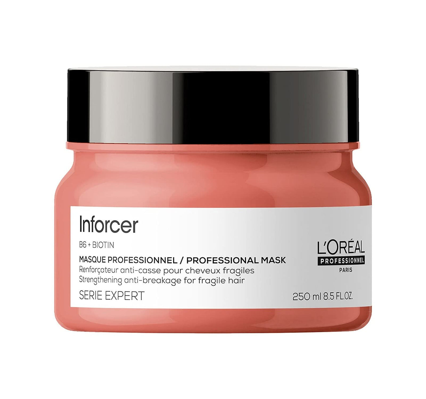 L'Oréal Professionnel Paris Inforcer Mask - For Weak & Fragile Hair, Provides Strength and Prevents Breakage, With Biotin & Vitamin B6