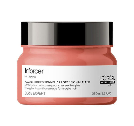 L'Oréal Professionnel Paris Inforcer Mask - For Weak & Fragile Hair, Provides Strength and Prevents Breakage, With Biotin & Vitamin B6