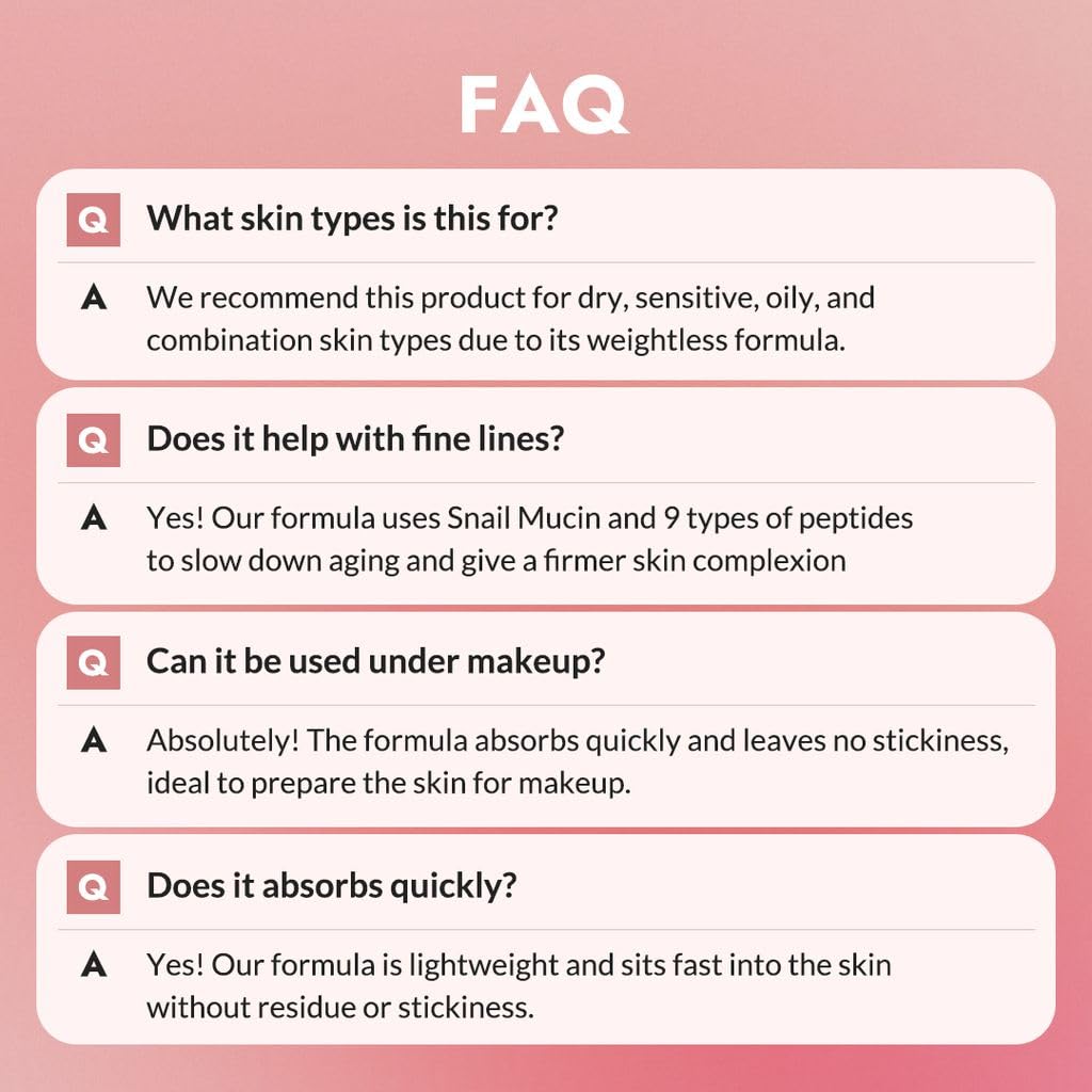 MIZON Set of Two Snail Recovery Gel Cream Snail Mucin with Peptides and Niacinamide for Fine Lines Skin Elasticity Moisture Fragrance-Free Korean Skincare(45ml 1.52 fl.oz -Pack of 2)