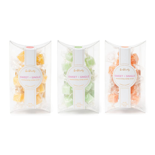 Bonblissity Sugar Scrub Candy 36pcs - Exfoliating Hand & Foot Scrubs | Sweet Satsuma, Mango Sorbet, Fresh Lemongrass