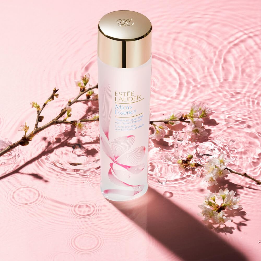 Estée Lauder Micro Essence Treatment Lotion Toner Fresh with Sakura Ferment | Hydrating & Soothing + Skin Barrier Repair, Travel Size, 1 Fl Oz