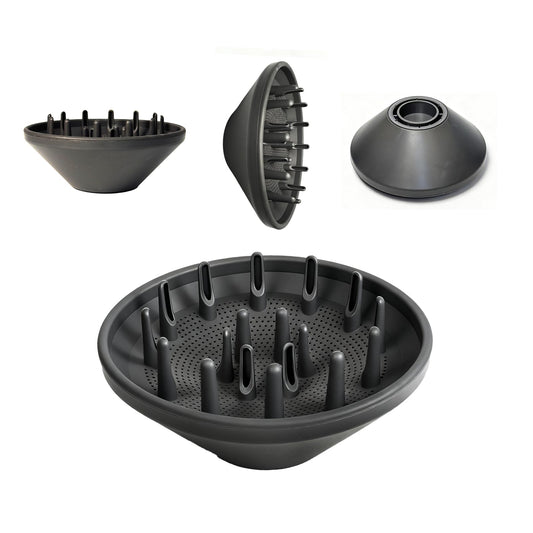 360° Rotating Diffuser Attachment Nozzle Compatible With Laifen Swift Hair Dryer/Laifen SE/SE 2 Hair Dryer Styling Tool, Hair Smoothing Dryer Magnetic Blower Accessories, Black