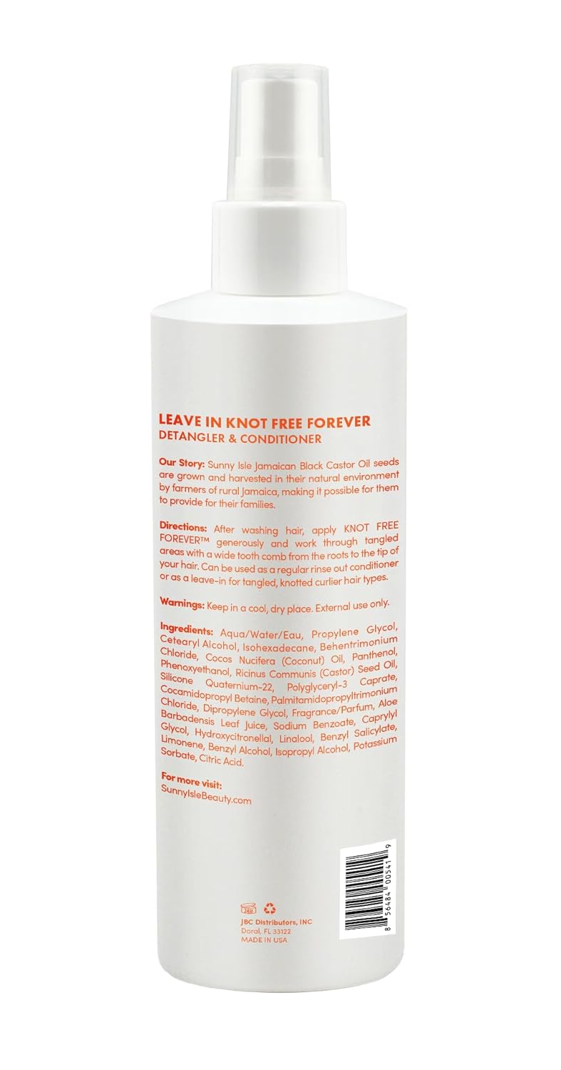Jamaican Black Castor Oil Leave-In Detangler & Conditioner - 8oz | Moisturizes, Softens & Eliminates Frizz