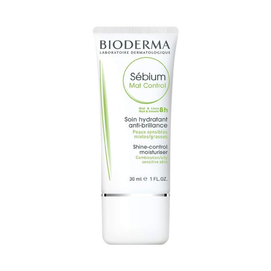 Bioderma Sébium Mat Control Cream, Mattifying and Moisturizing Daily Cream for Combination to Oily Skin, 1 Fl Oz