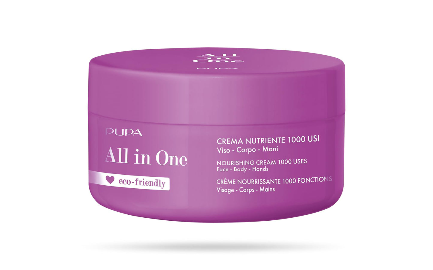 Pupa Milano All in One Nourishing Cream with Avocado and Coconut Oils, Versatile Moisturizer for Dry Skin, Provides Nourishment, Can Be Used All Over Body, Dermatologically Tested, 11.8 oz