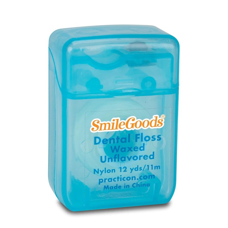 Waxed Dental Floss - Unflavored, Bulk Pack of 72 | 12 Yards Each for Effective Oral Care