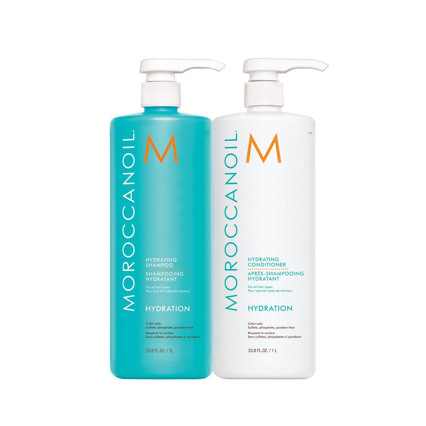 Moroccanoil Hydrating Shampoo and Conditioner Bundle, 33.8 Fl. Oz. Set