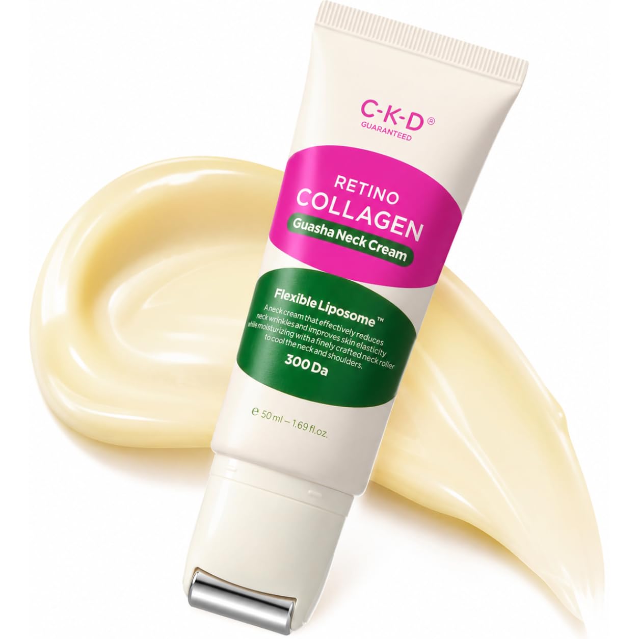 Retino Collagen Gua Sha Neck Cream - Anti-Aging Moisturizer for Turkey Neck & Wrinkles | 1.69 fl oz