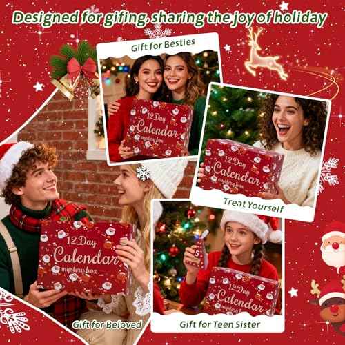 Makeup Advent Calendar 2025 for Kids,12 Days Christmas Makeup Kit Boxed Makeup Gift Set, Advent Calendars Christmas, Daughters makeup set and Girls Xmas Gift(AA01)