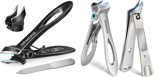 Heavy-Duty Toenail Clippers for Thick Nails - Wide Jaw, Slanted Design for Seniors & Men