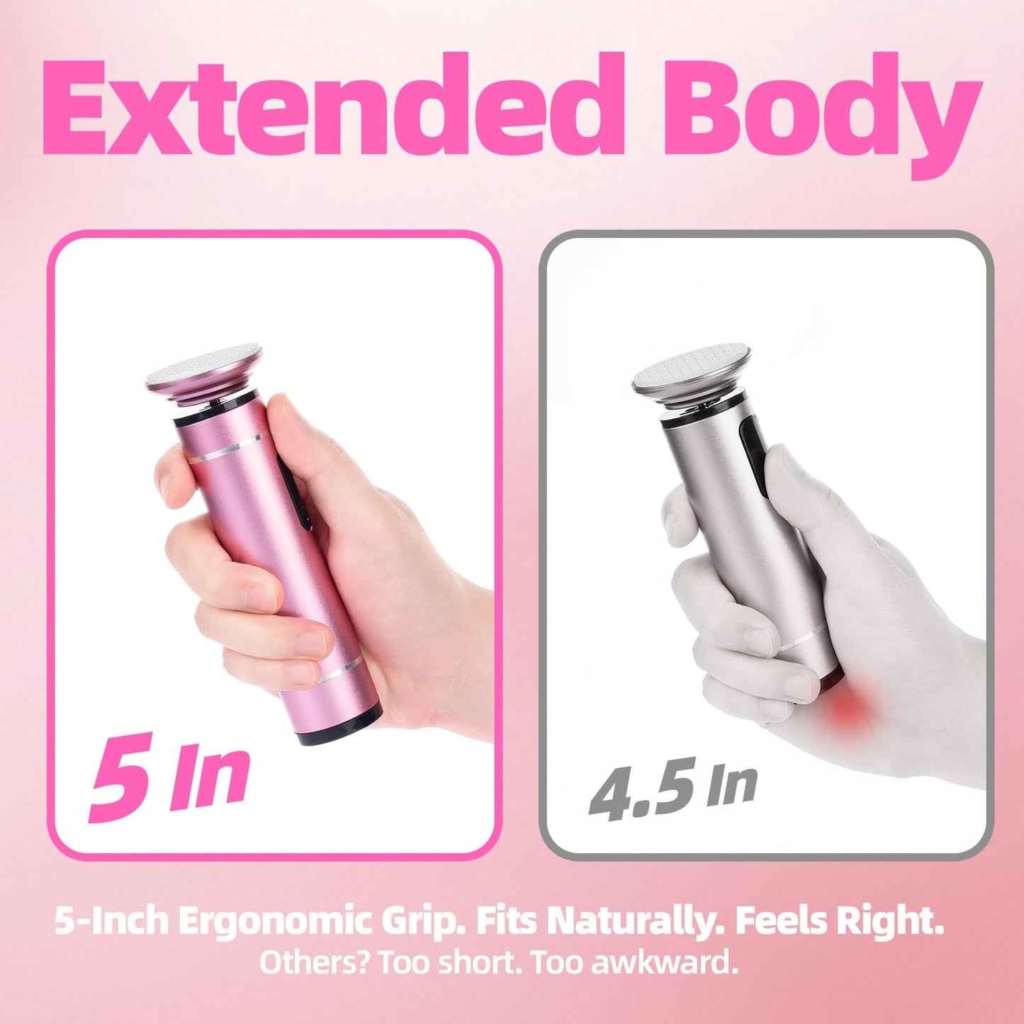 MARSDREAMS Electric Foot Callus Remover, Cordless Rechargeable Adjustable Speed Feet File with Nano Glass Grinding Disc, Wireless Professional Pedicure Tool for Heel Dead Skin and Calluses