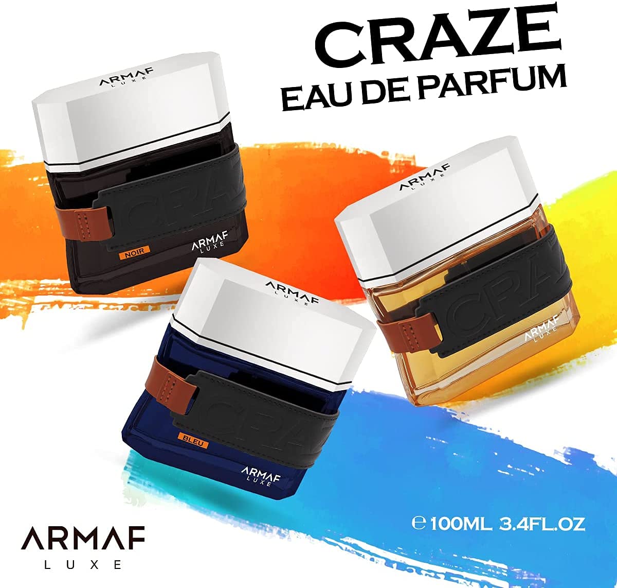 Armaf Craze Bleu EDP Spray Men 3.4 oz